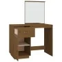 Mesa tocador de madera maciza de pino marrón miel 95x50x134 cm de vidaXL, Tocadores para dormitorios - Ref: Foro24-820090, Pr...