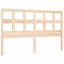 Estructura de cama con cabecero madera maciza 160x200 cm de vidaXL, Camas y somieres - Ref: Foro24-3194841, Precio: 139,96 €,...