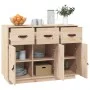 Aparador madera maciza de pino 100x40x75 cm de vidaXL, Aparadores - Ref: Foro24-820147, Precio: 132,39 €, Descuento: %