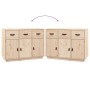 Aparador madera maciza de pino 100x40x75 cm de vidaXL, Aparadores - Ref: Foro24-820147, Precio: 138,09 €, Descuento: %