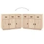 Aparador madera maciza de pino 100x40x75 cm de vidaXL, Aparadores - Ref: Foro24-820147, Precio: 132,39 €, Descuento: %