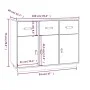 Aparador madera maciza de pino 100x40x75 cm de vidaXL, Aparadores - Ref: Foro24-820147, Precio: 132,39 €, Descuento: %