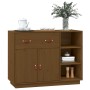 Aparador de madera maciza de pino marrón miel 98,5x40x75 cm de vidaXL, Aparadores - Ref: Foro24-820140, Precio: 150,90 €, Des...