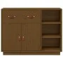 Aparador de madera maciza de pino marrón miel 98,5x40x75 cm de vidaXL, Aparadores - Ref: Foro24-820140, Precio: 148,91 €, Des...