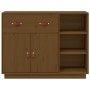Aparador de madera maciza de pino marrón miel 98,5x40x75 cm de vidaXL, Aparadores - Ref: Foro24-820140, Precio: 150,90 €, Des...