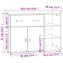 Aparador de madera maciza de pino marrón miel 98,5x40x75 cm de vidaXL, Aparadores - Ref: Foro24-820140, Precio: 150,90 €, Des...