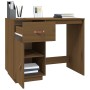 Escritorio de madera maciza de pino marrón miel 95x50x75 cm de vidaXL, Escritorios - Ref: Foro24-820105, Precio: 136,44 €, De...