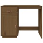 Escritorio de madera maciza de pino marrón miel 95x50x75 cm de vidaXL, Escritorios - Ref: Foro24-820105, Precio: 136,44 €, De...