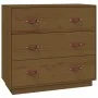 Honigbraunes Sideboard aus massiver Kiefer 80x40x75 cm von vidaXL, Sideboards - Ref: Foro24-820110, Preis: 94,33 €, Rabatt: %