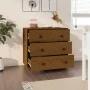 Honigbraunes Sideboard aus massiver Kiefer 80x40x75 cm von vidaXL, Sideboards - Ref: Foro24-820110, Preis: 94,33 €, Rabatt: %