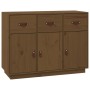 Aparador de madera maciza de pino marrón miel 100x40x75 cm de vidaXL, Aparadores - Ref: Foro24-820150, Precio: 173,78 €, Desc...
