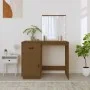 Solid pine wood honey brown LED vanity table 95x50x133.5 cm by vidaXL, Bedroom Dressers - Ref: Foro24-820095, Price: 116,21 €...