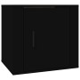 Mesita de noche color negro 50x39x47 cm de vidaXL, Taquillas y armarios de almacenamiento - Ref: Foro24-816690, Precio: 36,03...