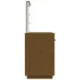 Solid pine wood honey brown LED vanity table 95x50x133.5 cm by vidaXL, Bedroom Dressers - Ref: Foro24-820095, Price: 116,21 €...