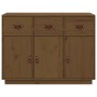 Aparador de madera maciza de pino marrón miel 100x40x75 cm de vidaXL, Aparadores - Ref: Foro24-820150, Precio: 173,78 €, Desc...