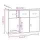 Aparador de madera maciza de pino marrón miel 100x40x75 cm de vidaXL, Aparadores - Ref: Foro24-820150, Precio: 173,78 €, Desc...