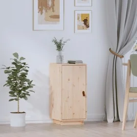 Aparador de madera maciza de pino 34x40x75 cm de vidaXL, Aparadores - Ref: Foro24-820112, Precio: 63,44 €, Descuento: %