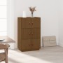 Aparador de madera maciza de pino marrón miel 67x40x108,5 cm de vidaXL, Aparadores - Ref: Foro24-820175, Precio: 118,75 €, De...