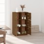 Aparador de madera maciza de pino marrón miel 67x40x108,5 cm de vidaXL, Aparadores - Ref: Foro24-820175, Precio: 118,75 €, De...