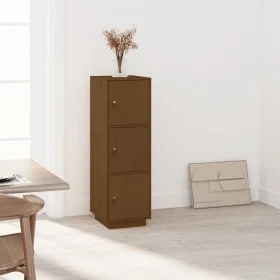 Aparador alto madera maciza de pino marrón miel 34x40x108,5 cm de vidaXL, Aparadores - Ref: Foro24-820170, Precio: 94,42 €, D...
