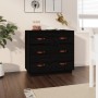 Aparador madera maciza de pino negro 80x40x75 cm de vidaXL, Aparadores - Ref: Foro24-820111, Precio: 136,02 €, Descuento: %