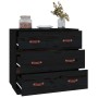 Aparador madera maciza de pino negro 80x40x75 cm de vidaXL, Aparadores - Ref: Foro24-820111, Precio: 136,02 €, Descuento: %