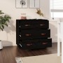 Aparador madera maciza de pino negro 80x40x75 cm de vidaXL, Aparadores - Ref: Foro24-820111, Precio: 136,02 €, Descuento: %