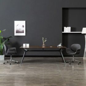 Silla de comedor giratoria de tela gris en Sillas de comedor | Comprar online en Foru.es