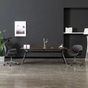 Silla de comedor giratoria de tela gris en Sillas de comedor | Comprar online en Foru.es