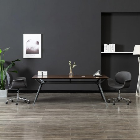 Silla de comedor giratoria de tela gris en Sillas de comedor | Comprar online en Foru.es
