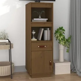 High sideboard solid honey brown pine wood 34x40x108.5 cm by vidaXL, Sideboards - Ref: Foro24-820155, Price: 65,62 €, Discoun...