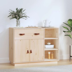 Aparador de madera maciza de pino 98,5x40x75 cm de vidaXL, Aparadores - Ref: Foro24-820137, Precio: 125,91 €, Descuento: %