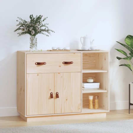 Aparador de madera maciza de pino 98,5x40x75 cm de vidaXL, Aparadores - Ref: Foro24-820137, Precio: 125,91 €, Descuento: %