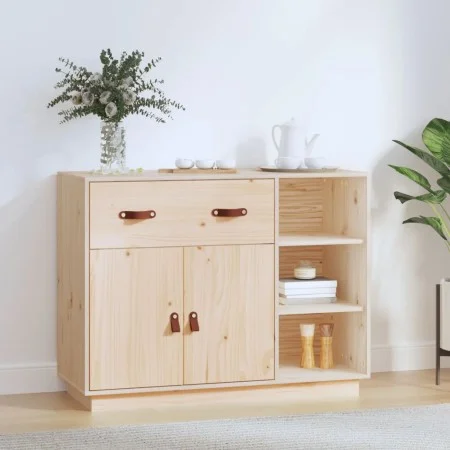 Aparador de madera maciza de pino 98,5x40x75 cm de vidaXL, Aparadores - Ref: Foro24-820137, Precio: 123,67 €, Descuento: %