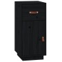 Aparador de madera maciza de pino negro 34x40x75 cm de vidaXL, Aparadores - Ref: Foro24-820126, Precio: 78,70 €, Descuento: %