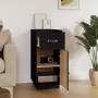 Aparador de madera maciza de pino negro 34x40x75 cm de vidaXL, Aparadores - Ref: Foro24-820126, Precio: 78,70 €, Descuento: %