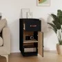 Aparador de madera maciza de pino negro 34x40x75 cm de vidaXL, Aparadores - Ref: Foro24-820126, Precio: 77,72 €, Descuento: %