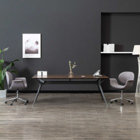 Silla de comedor giratoria de tela gris en Sillas de comedor | Comprar online en Foru.es