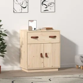 Aparador de madera maciza de pino 65,5x40x75 cm de vidaXL, Aparadores - Ref: Foro24-820127, Precio: 82,76 €, Descuento: %