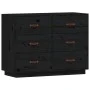 Aparador madera maciza de pino negro 100x40x75 cm de vidaXL, Aparadores - Ref: Foro24-820146, Precio: 190,50 €, Descuento: %