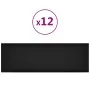 Wandpaneele 12 Stück schwarzes Kunstleder 90x30 cm 3,24 m² von vidaXL, Wandverkleidung - Ref: Foro24-343911, Preis: 92,13 €, ...