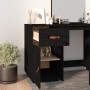 Armario de escritorio madera maciza de pino negro 40x50x75 cm de vidaXL, Taquillas y armarios de almacenamiento - Ref: Foro24...