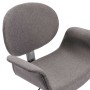 Silla de comedor giratoria de tela gris en Sillas de comedor | Comprar online en Foru.es