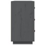 Aparador madera maciza de pino gris 80x40x75 cm de vidaXL, Aparadores - Ref: Foro24-820109, Precio: 136,02 €, Descuento: %