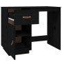 Escritorio de madera maciza de pino negro 95x50x75 cm de vidaXL, Escritorios - Ref: Foro24-820106, Precio: 142,83 €, Descuent...