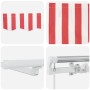 Toldo Retráctil Manual Rojo y 600 x 300 cm Tela y acero en Toldos | Comprar online en Foru.es