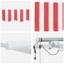 Toldo Retráctil Rojo y 600 x 300 cm Poliéster y metal en Toldos | Comprar online en Foru.es