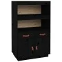 Aparador de madera maciza de pino negro 67x40x108,5 cm de vidaXL, Aparadores - Ref: Foro24-820161, Precio: 119,72 €, Descuent...