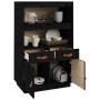 Aparador de madera maciza de pino negro 67x40x108,5 cm de vidaXL, Aparadores - Ref: Foro24-820161, Precio: 120,99 €, Descuent...