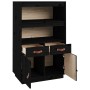 Aparador de madera maciza de pino negro 67x40x108,5 cm de vidaXL, Aparadores - Ref: Foro24-820161, Precio: 120,99 €, Descuent...